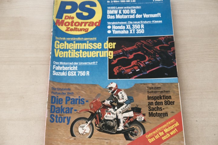 Deckblatt PS Sport Motorrad (03/1985)